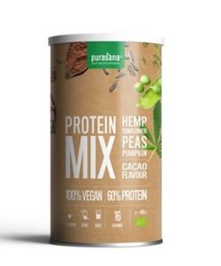 Veg. prot. mix 60% pois tournesol cacao BIO
